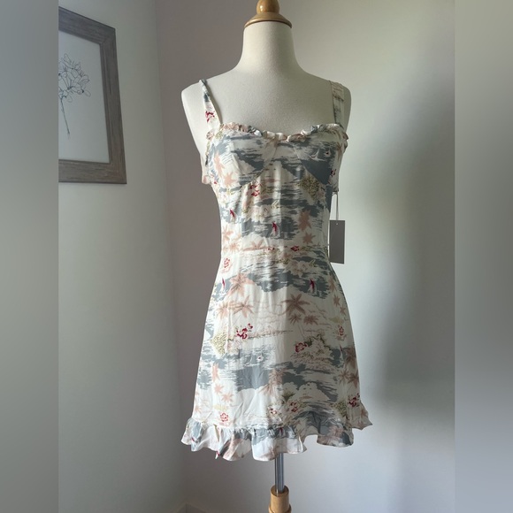 Reformation Christine Long Beach Mini Dress - Picture 4 of 10